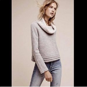 Anthropologie Sleeping on Snow Meribel Cowl Neck Sweater